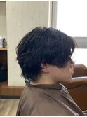 緩めに見える流行りのシャドウパーマ