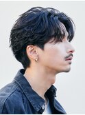 渋谷メンズパーマフェザーパーマシャドウパーマセンターパート