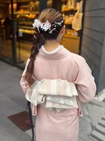 バサラ 浅草寺店(VASARA)&nbsp;サイド編みおろしアレンジ