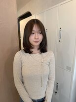 ユッカ 梅田(YUCCA) 【 YUCCA 】大人可愛いオリーブベージュ/レイヤーカット