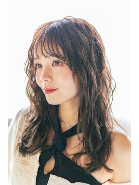 イングローブ 長生店(ingrove) 大人かわいい顔まわりレイヤー×ゆるウェーブロング