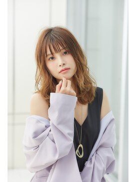 ミチオ ノザワ ヘアサロン ギンザ(Michio Nozawa HAIR SALON Ginza) ほつれウェーブ×リラクシーセミディスタイル