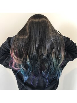 ホク(HOKU) 【HOKU】毛先レインボー