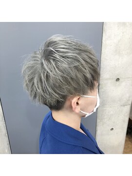 シエル 松山店(CIEL) マニッシュ×ショート×シルバーグレージュ