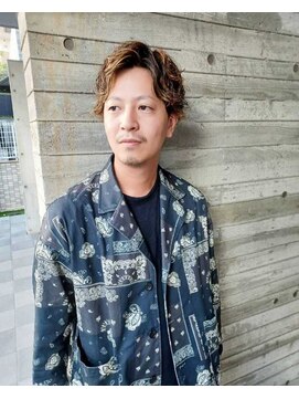 パープル(purple) メンズデザインウェーブ