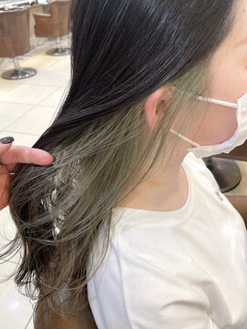 ネオリーブアイム 横浜西口店(Neolive aim) オリーブグレーインナーカラー【横浜】