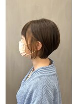 トップヘアー 中庄店(TOP HAIR fuapua)&nbsp;ショートボブ×イヤリングカラー【りり】