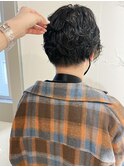 "久保田"丸みショートニュアンスパーマ無造作くせ毛風