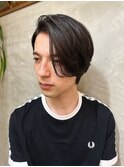 ツーブロックマッシュ耳掛けアレンジ