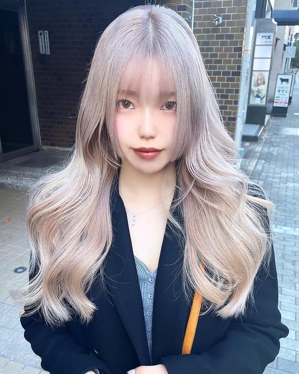 姫カット・レイヤーロング × ブロンドヘア/ケアブリーチ：L195027274