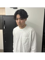 ウェーブ(WAVE)&nbsp;波巻きパーマ・波巻きスパイラル/メンズパーマ/メンズカット