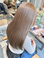 セプト 天神大名(SEPT.)&nbsp;ラテベージュ　艶髪ロング　ブリーチなしカラー　髪質改善