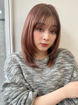 ハニー 町田(HONEY) 小顔前髪　レイヤーカット　イメチェンカット　パールブラウン