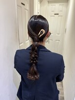 コル(CoL)&nbsp;結婚式タイト編みおろしヘア