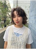 パーマ風ゆるふわボブ♪
