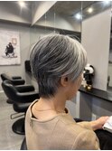 30代40代50代大人ショート/丸みボブ/ミセスヘア