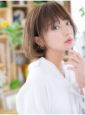 ひし形シルエットくせ毛風くびれボブパーマc6上尾20代30代40代