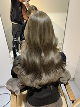 ロエ 恵比寿 代官山(ROE) オリーブベージュ　レイヤーカット　前髪　ブリーチなし　艶髪