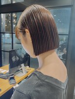 オーガニック アトリエ 大宮(organic+atelier)&nbsp;冬のうるツヤ◎ボブ透明感ブラウン×前下がり20代30代