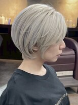 ハーシーバイアポロ 相模大野(HERSHE by apollo)&nbsp;xカット//ホワイトグレージュ/レイヤーカット/チェリーブラウン