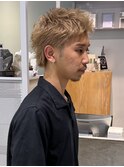 men's/メンズ/ブルーブラック/フェザーパーマ/サーフカール/田町