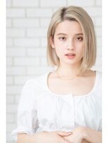 パノラ(PANOLA)&nbsp;ミルクティーベージュ　ボブ　髪質改善