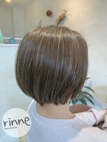リンネ(rinne)&nbsp;カット＋ハイライト＋グレーカラー