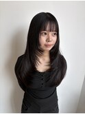 ストレートパーマ×レイヤーカット