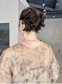 ２０代人気！結婚式参列ツインヘアセットタイトヘアセット/中西