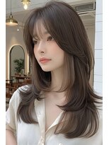 ノイエ 原宿 北参道(NoIE)&nbsp;ハッシュカットシースルーバングフレンチバングレイヤーカット
