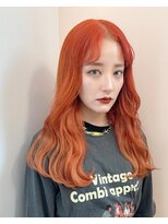 ラフ 北参道(RAF)&nbsp;エクステ70本 オレンジロングヘアー