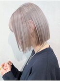 ホワイトミルクティー_マロンベージュAラインボブ_ba318542