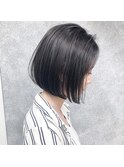 ツヤ髪縮毛矯正/前下がりボブ/大人ショートボブ/ミニボブ