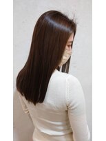 ブロッサム 東中野店 20代30代40代髪質改善カラーアッシュベージュ艶感ストレート