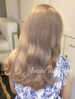 ベレーザ 渋谷(BELEZA)&nbsp;ba1477ホワイトミルクティーブリーチオンカラーコリアンスタイル