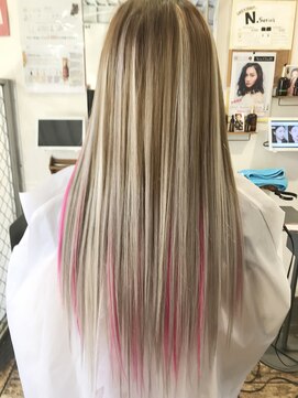 ヴァンクラウド 奈良店(VENT-CLOUD) 20代30代エクステインナーカラー立体感シアーピンク透明感