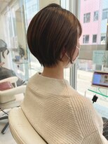 ヘアアンドデイスパ アグー(hair&dayspa AGU) 丸くすっきりショートボブ