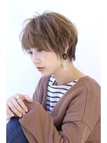 オーロ 緑地公園店(ORO)&nbsp;ローライトアッシュブラウン大人かわいい小顔ワンサイドショート