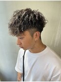 MEN'S HAIR/束感ショート/波巻き/マッシュパーマ