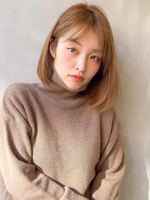 《Agu hair》大人クールな金髪ボブ