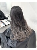 【ALIVE 夕貴】ホワイトシルバーグラデーションカラー