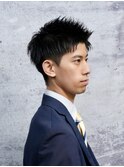 ビジネスショートアップバング〈吉祥寺/男性/メンズ/バーバー〉
