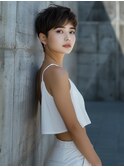 アプリコットオレンジハイライトカラーサーフカール夏くびれヘア