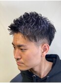 ツーブロック×束間ショート