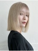 ダブルカラーハイトーンカラーケアブリーチインナーカラー