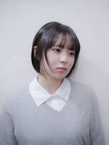 アンジェリカ(Angelica Total Beauty Lifestyle Design)&nbsp;顔まわりレイヤー暗髪ボブ