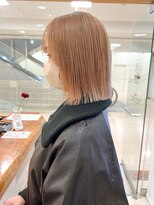 【morio】札幌ボブ　ぱつっと切りっぱなしハイトーンボブ