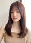 小顔 美髪 レイヤーカット イメチェン ワイドバング"