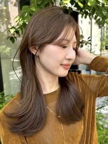ラボヌールヘアーノーブル 新越谷店(La Bonheur hair noble)&nbsp;切りっぱなしボブエアリーロング美髪ピンクブラウン