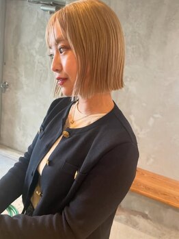 【髪質改善】ツヤと潤いを与える透明感カラー。髪質改善しながらあなたに似合うカラーに♪